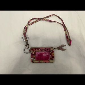 Vera Bradley Paisley card case and lanyard
